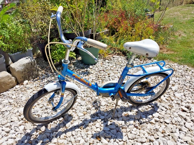 Vélo Pliant Vintage Brillant Rouge Années 80 - Pour Pièces Ou Restauration - Rétro