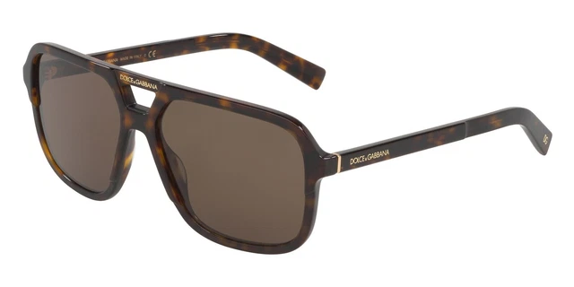 DOLCE & GABBANA Sunglasses DG4354 Havana Brown 502/73 Authentic Designer Unisex DOLCE & GABBANA Sunglasses DG4354 Havana Brown 502/73 Authentic Designer Unisex