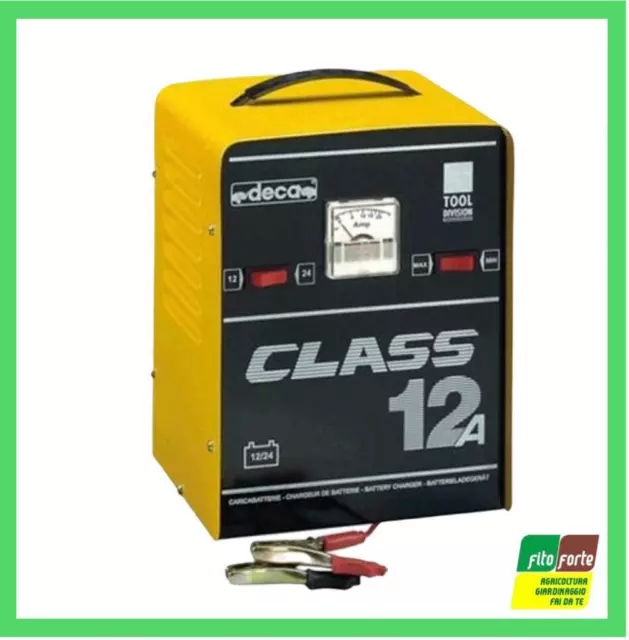 Caricabatterie Auto Deca Class 12A Portatile Per Batterie Da  12-24V