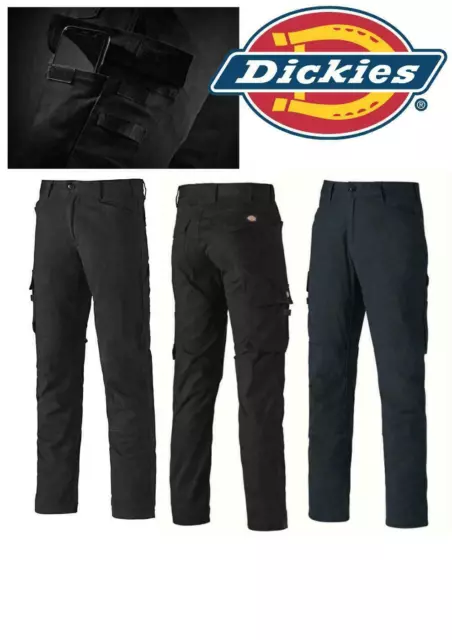 Dickies TR2009 Cargo Flex Work Trousers Black or Navy 28-40 Waist Workwear Pants