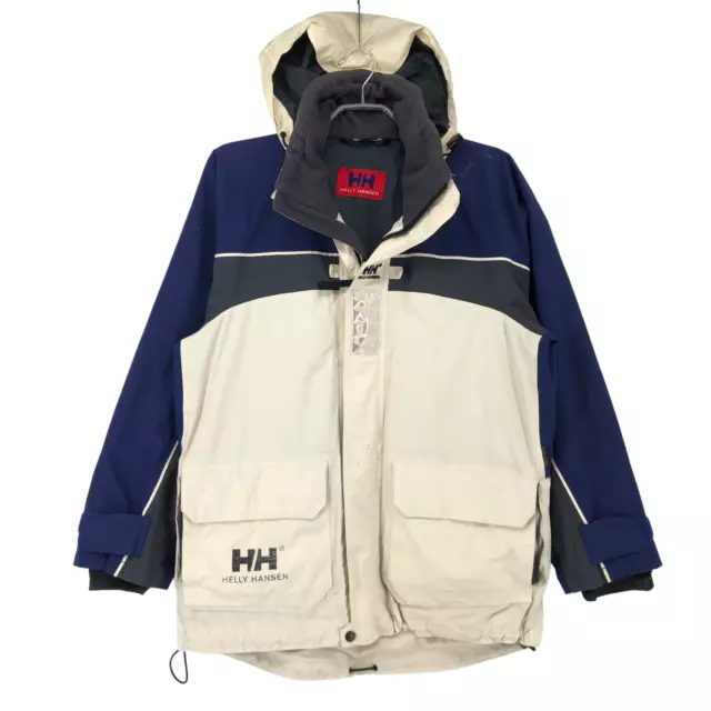 Vintage Helly Hansen Uomo con Cappuccio Hellytech Giacca Taglia S