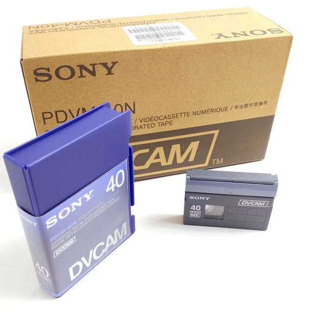 Lot de 2 cassettes Sony professionnelles DVCAM neuves PDVM-40N - Photo, audio & vidéo