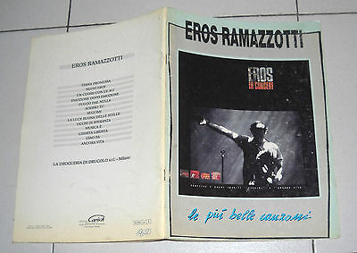 cd con basi 15 canzoni Eros spartiti musicali pianoforte chitarra Eros Ramazzotti 