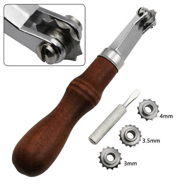 Juego de manualidades de cuero rueda distancia 1 juego 2,6 cm/1,03" diámetro para orificio auxiliar