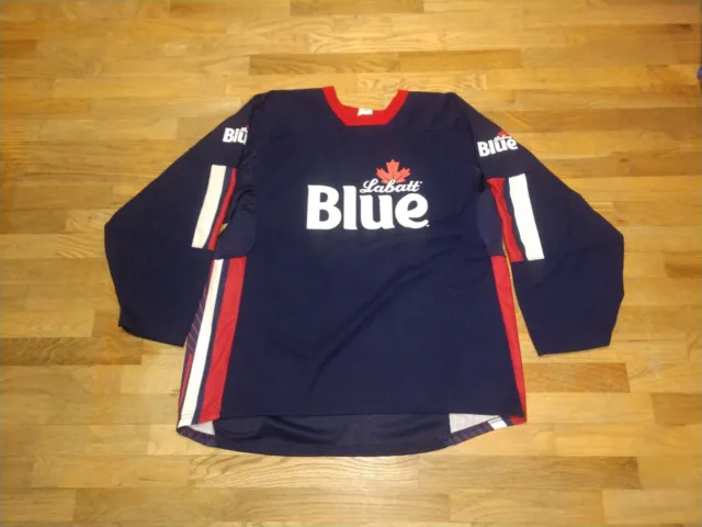 Vtg Ak Labatt Blue Men'S Colorblock Hockey Jersey Xl Canada Beer Usa $59.95  - Picclick