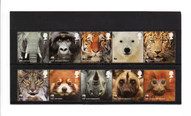 (#426) Gb Mint Stamps 2011 Wwf Wild Animals World Wildlife Fund Mnh