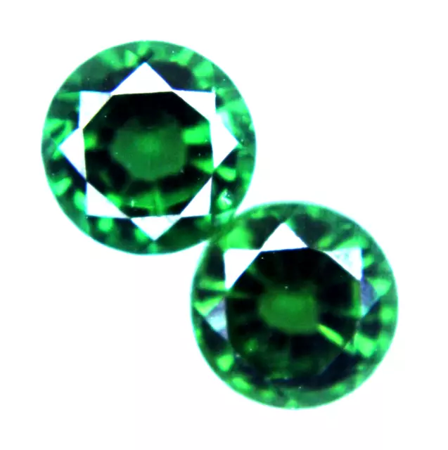 2.15 Ct Certified Russian Natural Demantoid Garnet Round Shape Loose Gemstone