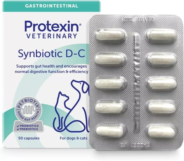 PROTEXIN VETERINARY SYNBIOTIC D-C Daily Probiotic and Prebiotic 50 ...