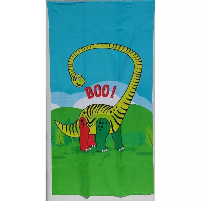 Grande Serviette De Plage Drap De Bain Microfibres DINOSAURE Qui Fait Peur