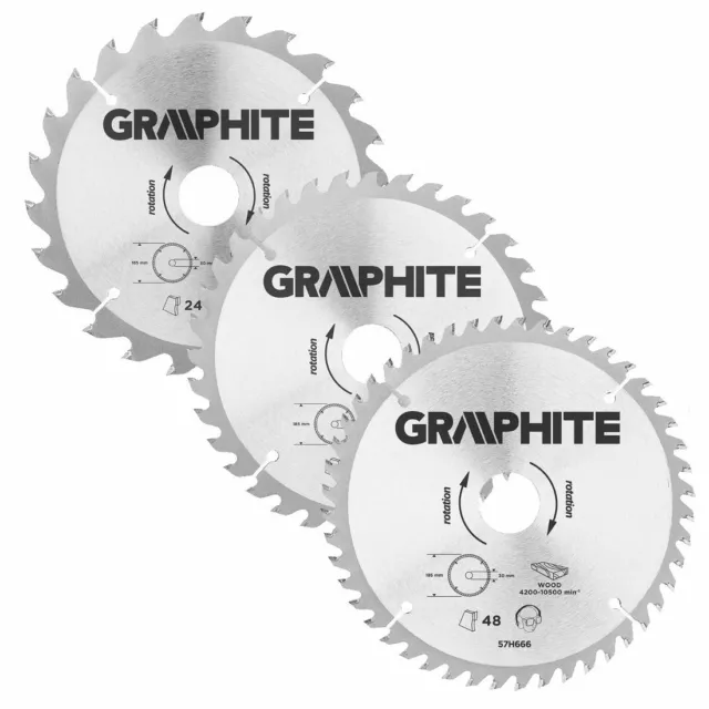 Lame de Scie Circulaire en Métal Dur 185mm YG6A Carbure pour Bois TCT