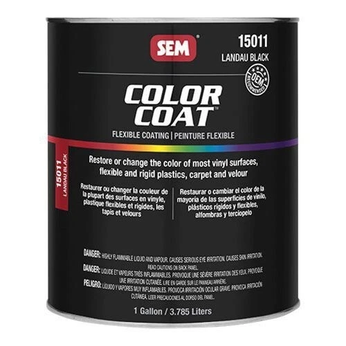 1 Gallon SEM Fade Resistant Landau Black Color Coat 15011 (2 Pack)