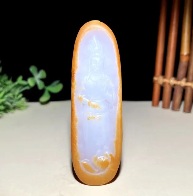 Certified 100% Natural Hetian jade Kwan-yin Pendants ~ Necklaces 和田玉观音