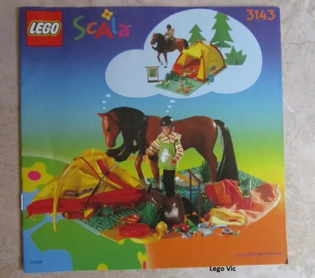 LEGO 3143 Scala Notice Instruction Camping Trip TBE