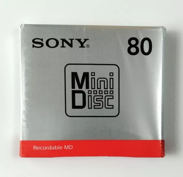 Sony MDW80T MD 80 Minutes Recordable Blank MiniDisc 1 disc