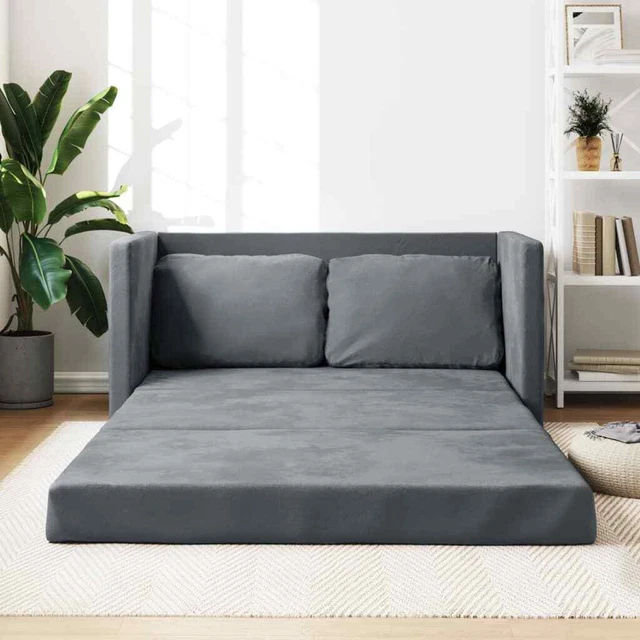 Emmtore Bodensofa Klappbar - 2-in-1 Bodenbett & Sofa In Blau, Perfekt Für Kleine Wohnungen