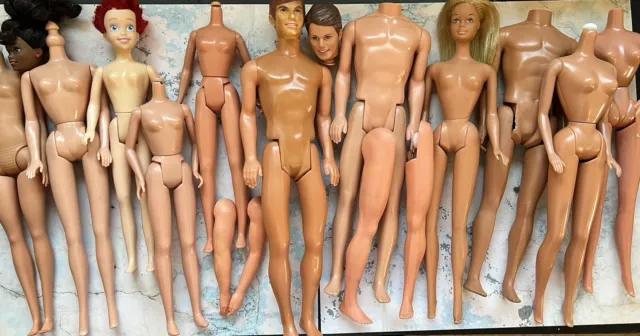 1960s-Mod TLC, Malibu Barbie, Ken, Skipper, Etc, Parts, Bodies, Legs, Heads