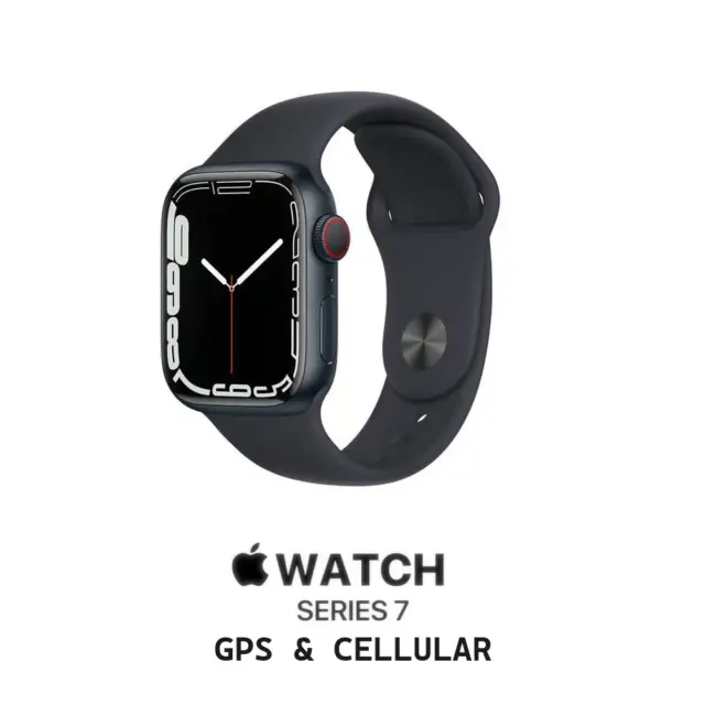 APPLE Watch Series 7 GPS & Cellular 45mm- Midnight Body with Midnight Band