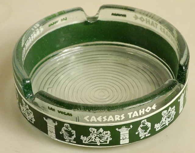Caesars Tahoe Casino Ash Tray Glass