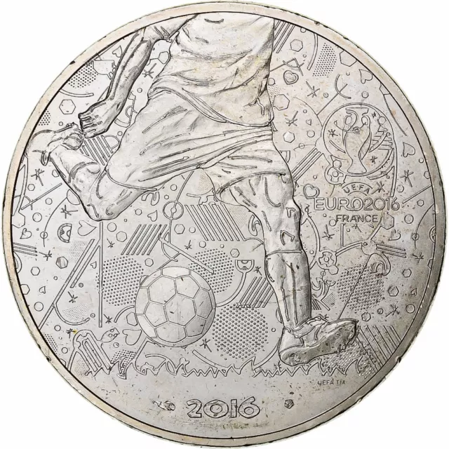 [#1220052] Frankreich, 10 Euro, UEFA Euro 2016, 2016, Monnaie de Paris, UNZ, Sil