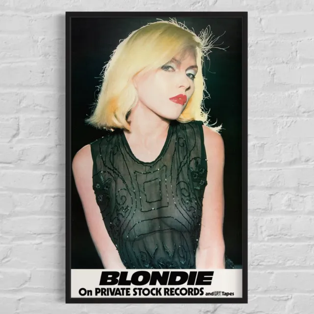 BLONDIE Debbie Harry "See-Thru Blouse" Private Stock Records Poster, 17"x27¾"
