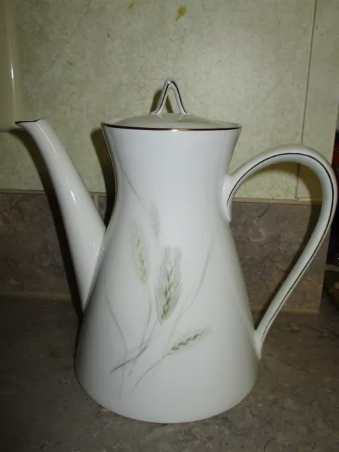 Vintage Rosenthal Regina Platinum Wheat Coffee Tea Pot Holds 5 Cups Germany