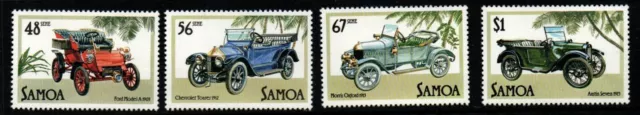Samoa Sg692/5 1985  Veteran And Vintage Cars  Mnh