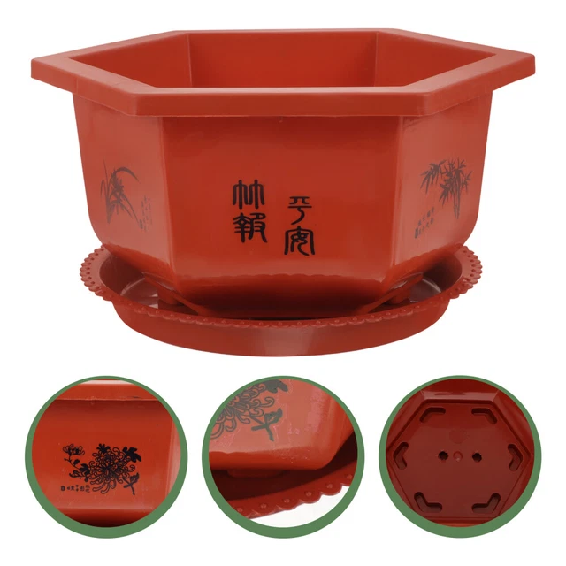 4pcs for indoor plants Pottes de jardinage en plastique Pots de démarra