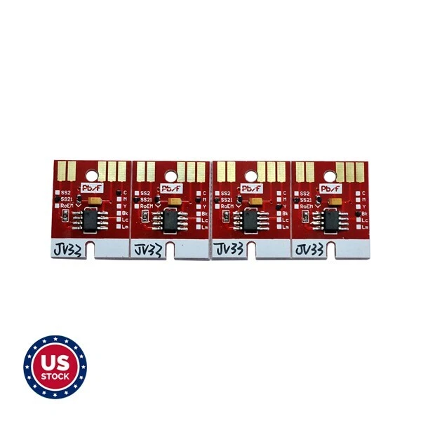 US Stock 4 Colors Chip Permanent for Mimaki JV33 SS21 Cartridge  CMYK
