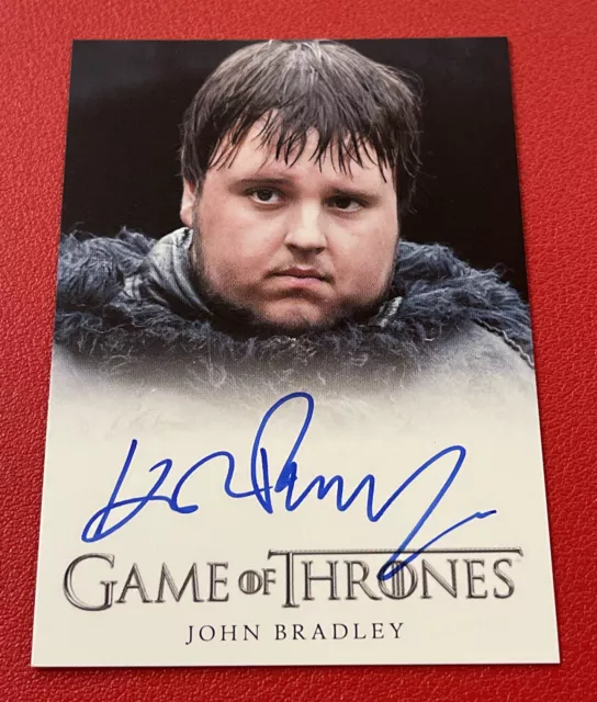 Game of Thrones Full Bleed Autograph Card signed John Bradley as Samwell Tarly