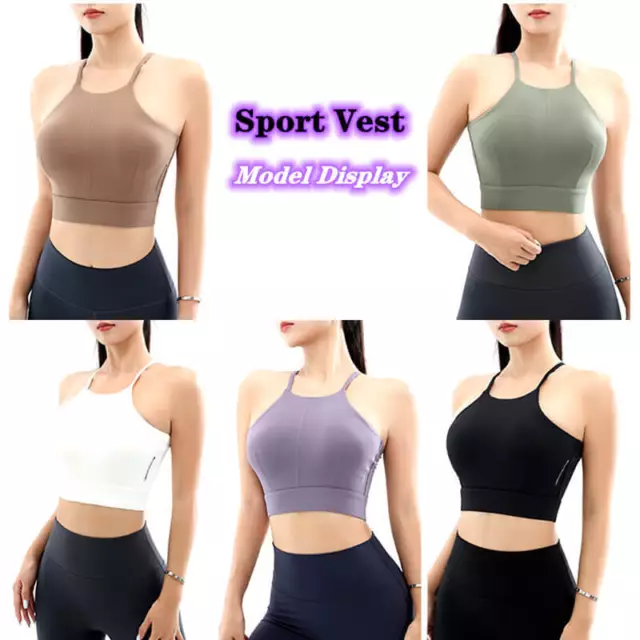 Paquete de 1 Paquete Mujeres Chaleco de Yoga Confort Fitness Entrenamiento Prenda para el torso Deportiva Correr Sujetador Ropa Interior