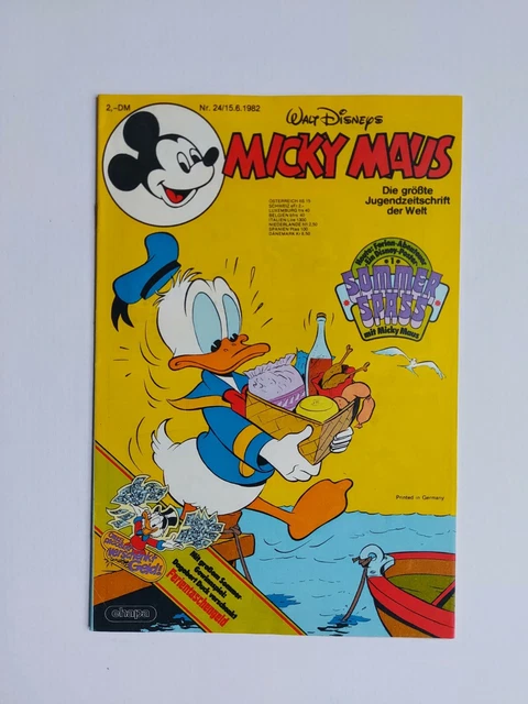Ehapa - Micky Maus Nr. 24 / 15.06.1982 - Top Zustand / Z1 (mit Beilage)