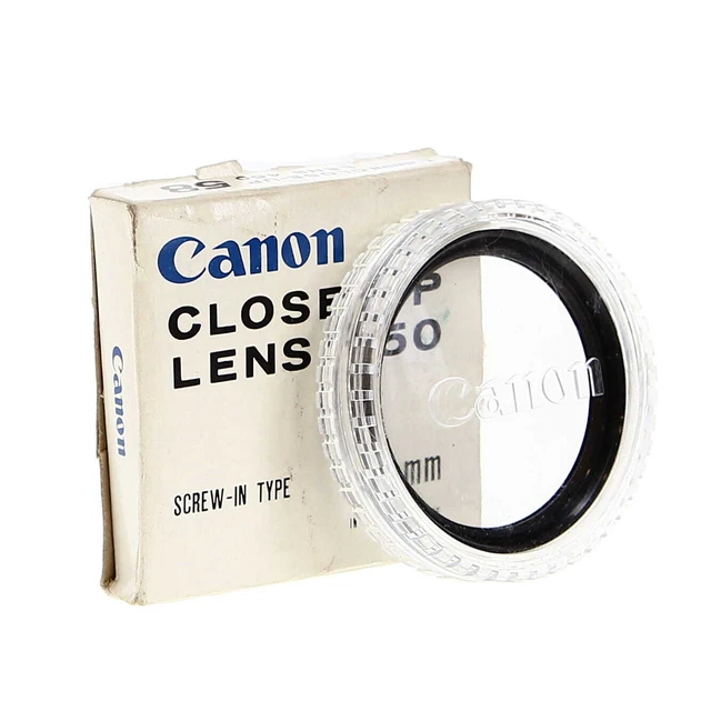 Lente de primer plano Canon 450 58 mm tipo tornillo