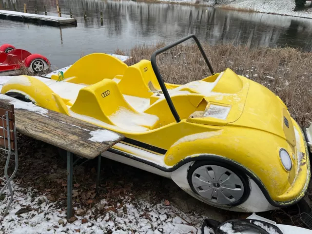 4 Sitzer Auto-Tretboot Bootsverleih/Bürgergarten Stralsund, gebraucht