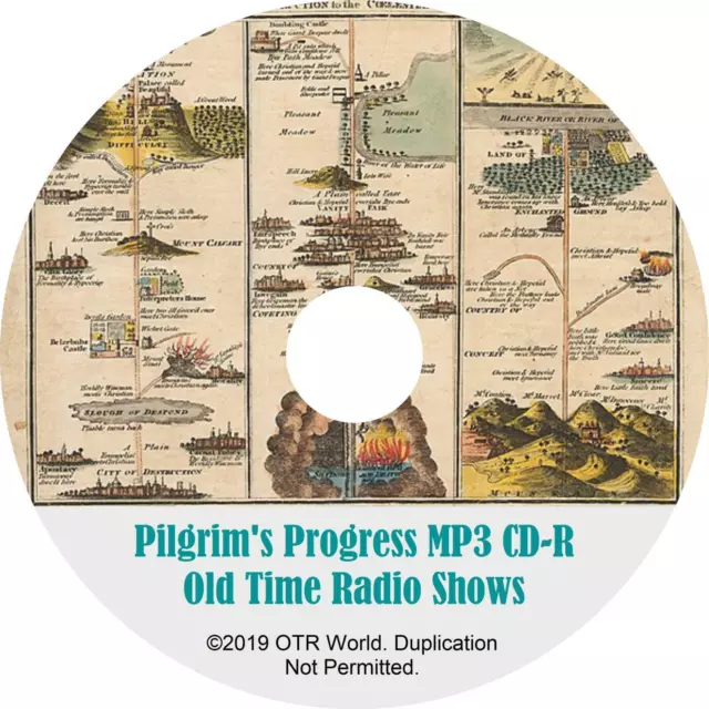 Pilgrim's Progress OTR Old Time Radio Shows MP3 On CD 3 Episodes