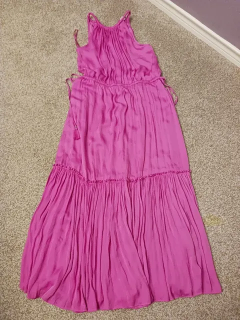 Pink Halter Maxi Dress NWOT Chico's 2 (sz12)