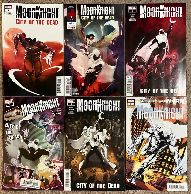 Moon Knight: City Of The Dead (2023 Marvel Comics) #1-5, Complete, What If Dark