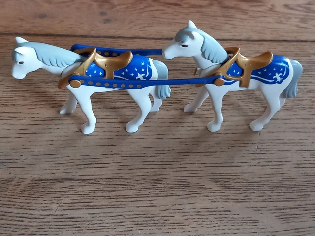Playmobil Lot de 2 Tabourets Carrés Blancs Colors 3646 Coloriés Jaunis