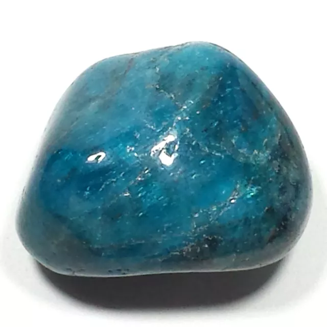 Large Blue Apatite Tumbled Polished Crystal Stone, 1 Piece, Avg Size 1.5 Inch