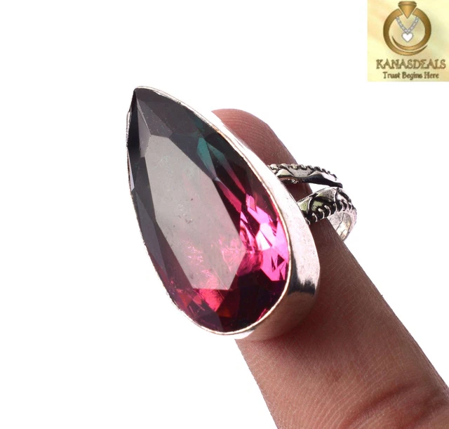 Pink Glass Plated Ring Breathtaking Jewellery 11 GM Value-Priced @1.99-71459