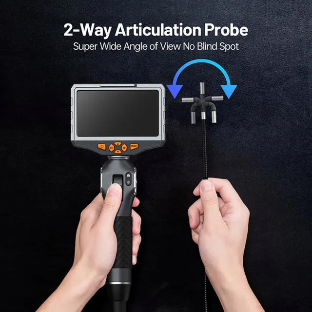 5'' 360° Automotive Inspection Camera 8.5mm Borescope Articulating Endoscope 3