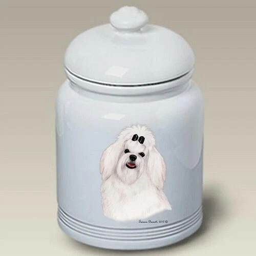 Maltese (Show) Ceramic Treat Jar TB 34041