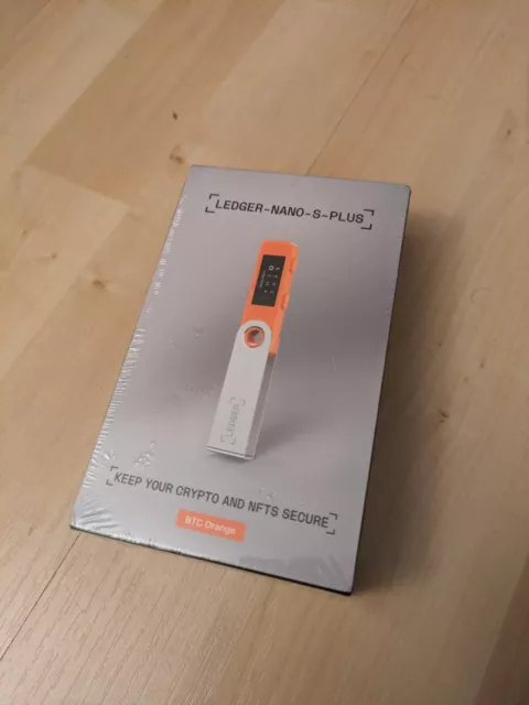 LEDGER Nano S Plus Porte-Monnaie pour Cryptomonnaie BTC Orange neuf