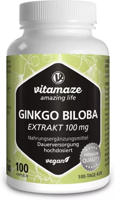 Ginkgo Biloba 50:1 Estratto 100 Mg = 5000 Mg Polvere Di Foglie Di Ginkgo Puro pe