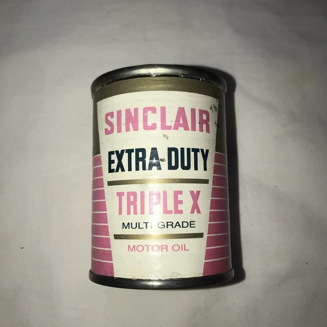Vintage Sinclair Extra-Duty Triple X Multi-Grade Coin Bank 3 “ Tall