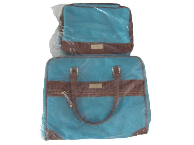 Samantha Brown -Jumbo Travel Tote & Accessory Case-Cotton Poly w Embossed Detail