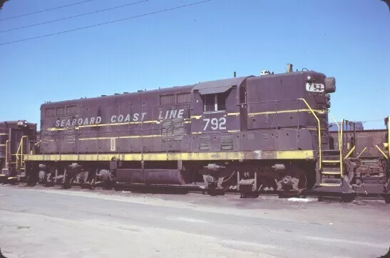 Scl 792 Gp-7 Charleston (Seaboard Coast Line) Original Slide 03-19-78 T9-13