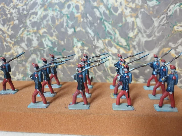 8 Soldats Anglais Infanterie 1er Empire – CBG Mignot – Plomb 54mm