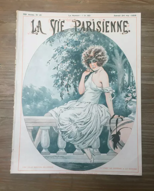 La Vie Parisienne Magazine Cover: Fashion, 24 May 1924 (Milliere)