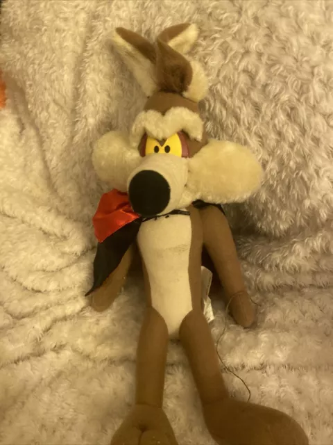 Looney Tunes Wile E Coyote Seated w/ Dracula Cape Plush Stuffed Animal