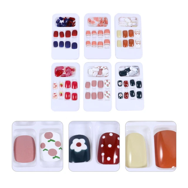 144 Pcs Ombre Gefälschte Nägel Nagelpflaster Valentinstag Nagelkunst Mädchen